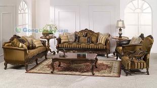 供應江西景德鎮新古典家具廠家產品介紹 客廳沙發與電視柜沙發